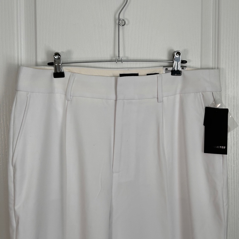 The Limited Lean Bootcut Lined Cuffed White Trouser 14 - Picture 3 of 11